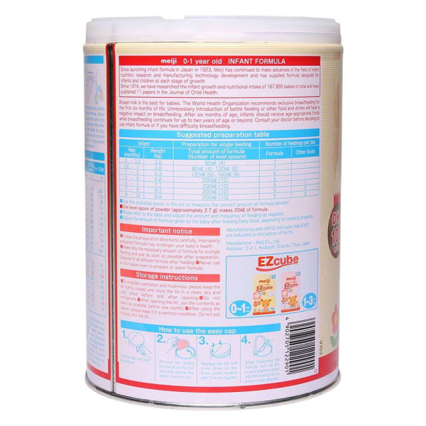 Sữa Meiji Infant Formula 800g (0 - 1 tuổi)